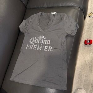 Corona Premier Gray V-Neck Tee
